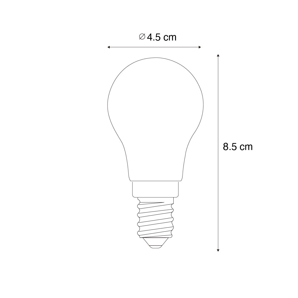 Smart E14 LED lamp P45 mat 4.2W 470 lm 2700-6500K