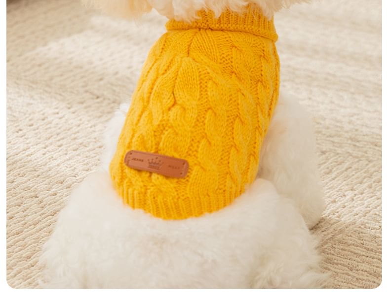 Cissilli - Gebreid huisdiertopje met appliqué