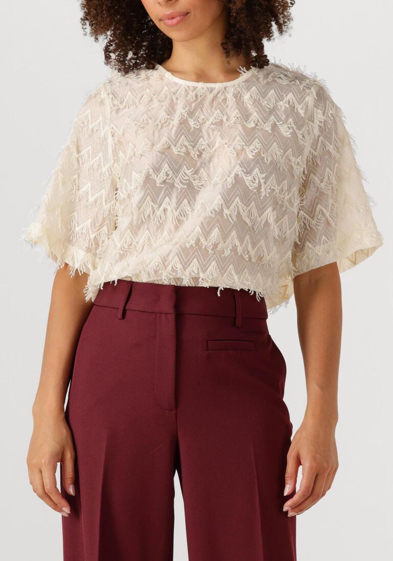 ecru co'couture top triangle blouse