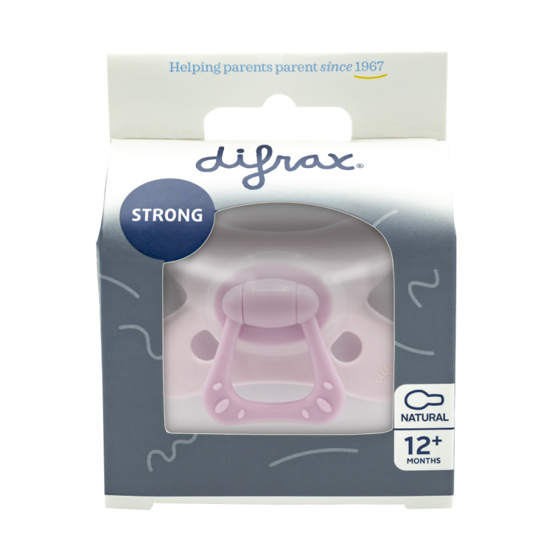 Difrax Fopspeen Natural 12+ M SE Rose Quartz 1stuk