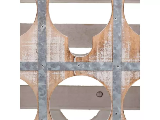 Tiroir casier à bouteilles en bois marron 33x32x43h