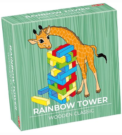 TACTIC Spiel - Rainbow Turm - Holz Classic+