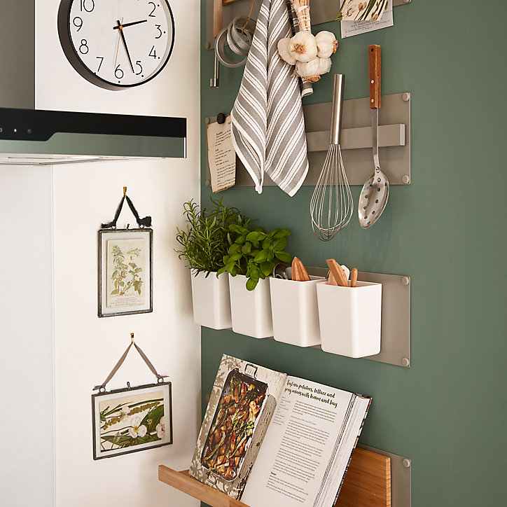 Etagère magnétique GoodHome Pecel bambou l. 25,5 x P. 14 cm