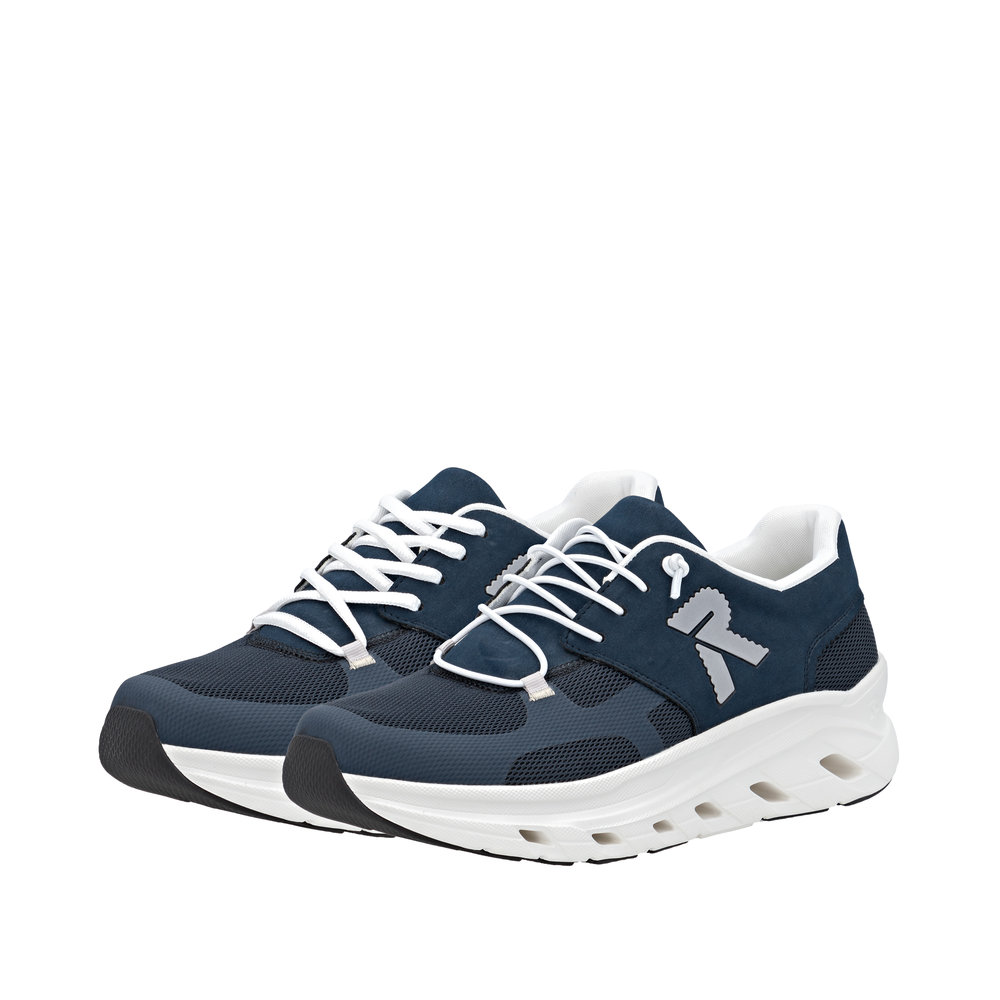 Rieker Herren-Sneaker Blau-Weiß
