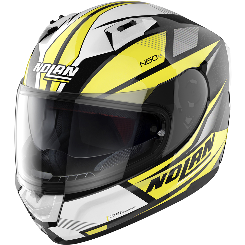 Nolan - Casque N60-6 Downshift Noir / Blanc / Jaune