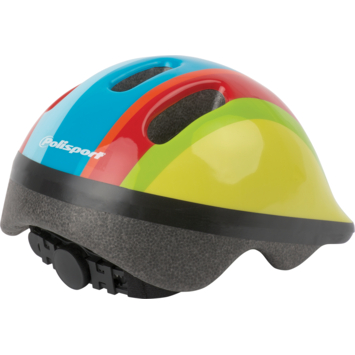 Polisport kinderfietshelm 44/48cm regenboog