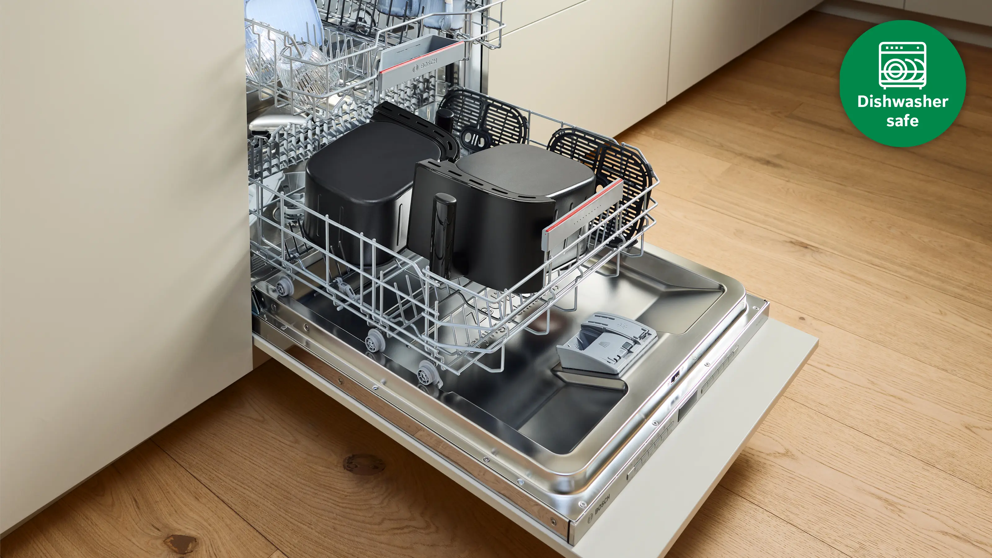 Serie 4 Double Drawer Air Fryer Zwart