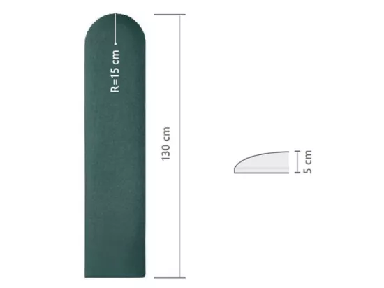 Panneaux muraux tête de lit - 210 cm - Velours - Bleu - JAPI de Pascal Morabito