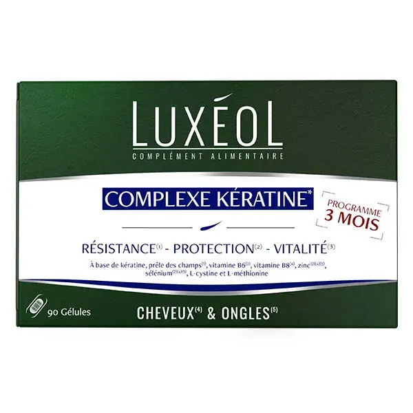 Luxéol Keratin Complex 90 cápsulas