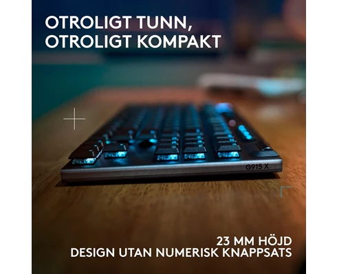 Logitech G915 X TKL - Tactile - Black