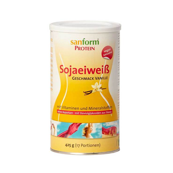 Sanform Protein Sojaeiweiß Vanille Pulver, 425 g