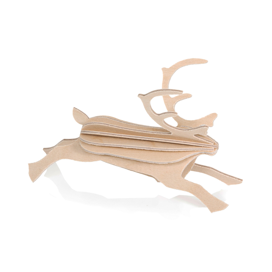 Renne en bois à assembler 8 cm naturel