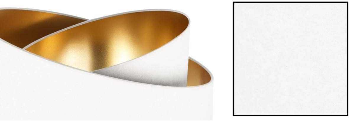 Light-Home Milan Elegant Hängelampe - Modern Deckenlampe für Wohnzimmer Schlafzimmer und Esszimmer - Designer Pendelleuchte aus Metall mit Lampenschirm aus Velours - Weiß und Gold