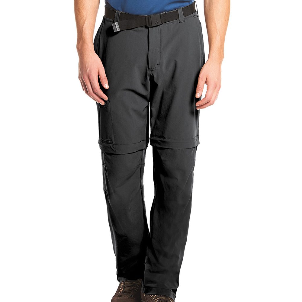 Maier Sports Tajo T-Zip-Off Wanderhose Herren schwarz