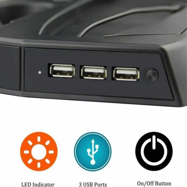 Sony Playstation 5 UHD/DE Opladningsstativ Køleventilatorcontrolleroplader