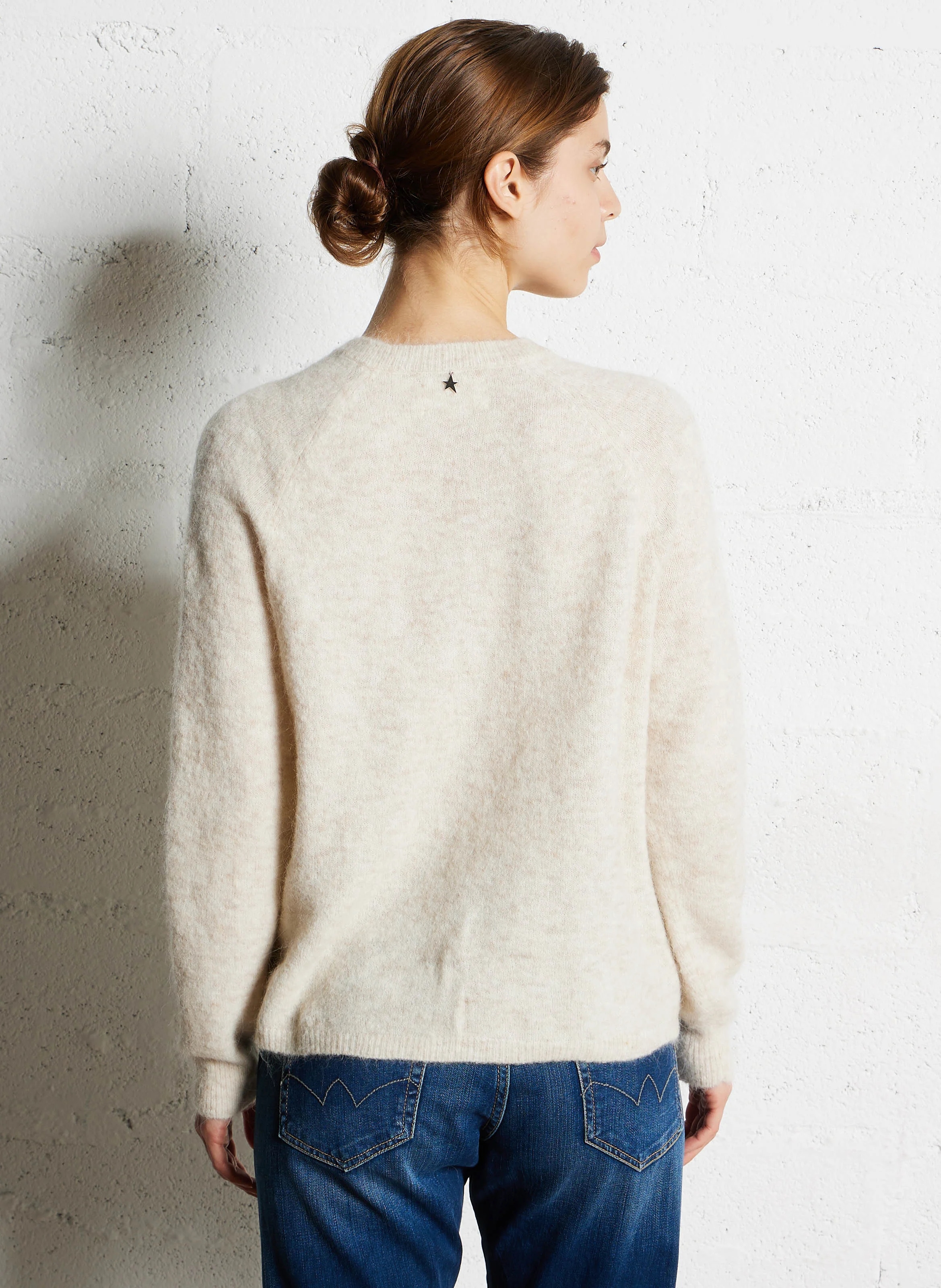 GABY - Gilet col rond | Beige