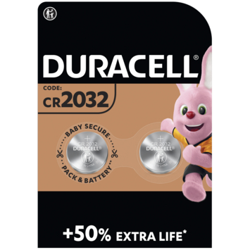 Duracell Batterij CR2032 Lithium-knoopcelbatterij 3V 2 stuks