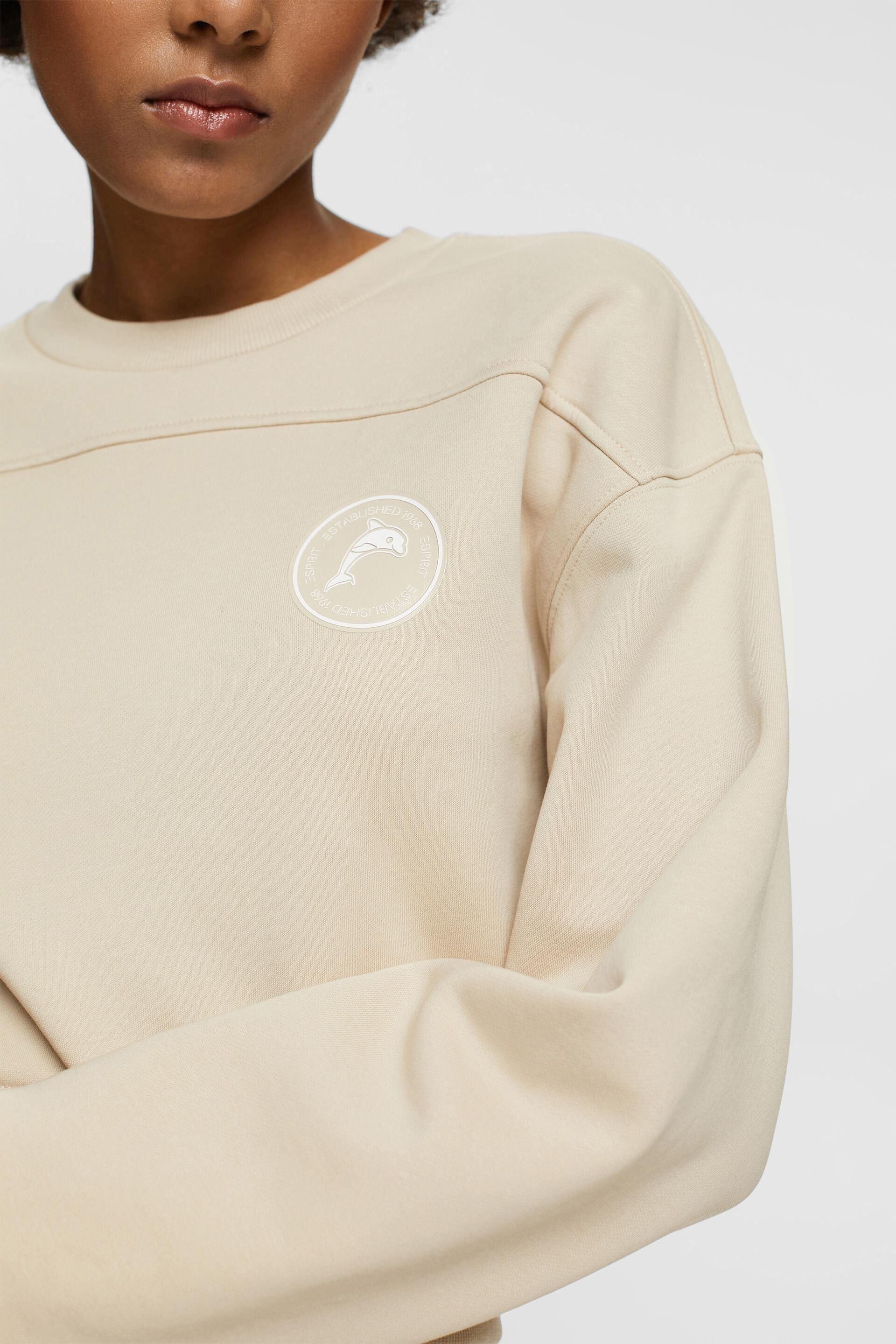 En matière recyclée le sweat-shirt court