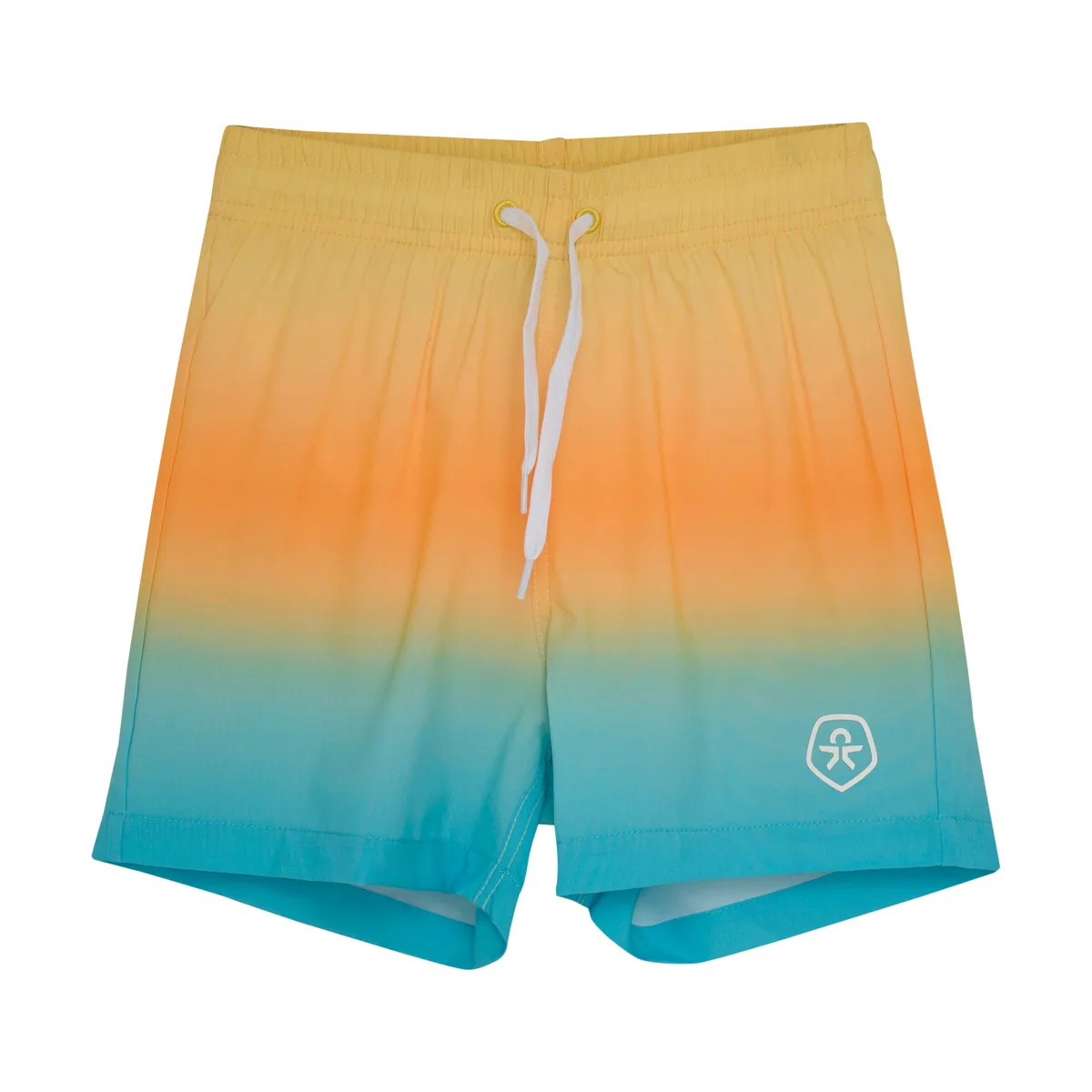 Color Kids Swim Shorts, Aop & Magic Orange Pop