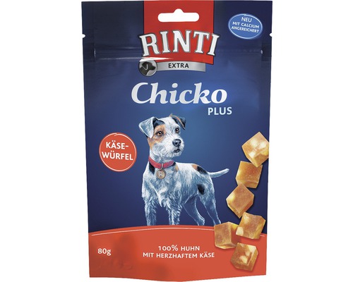 Rinti Chicko Kaasblokjes Plus Kip 80 g