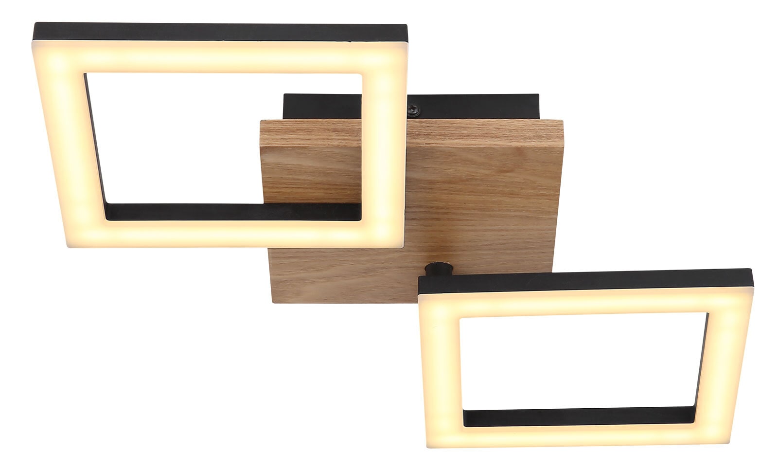 GLOBO LED Deckenlampe KERRY 46 x 22 cm Holzoptik