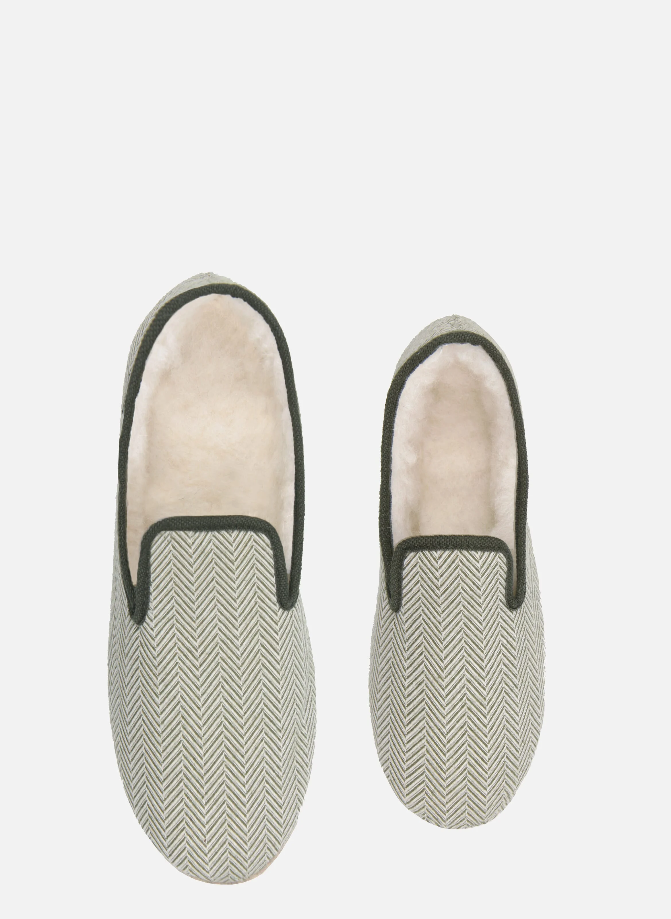 Charentaises tissu | Vert