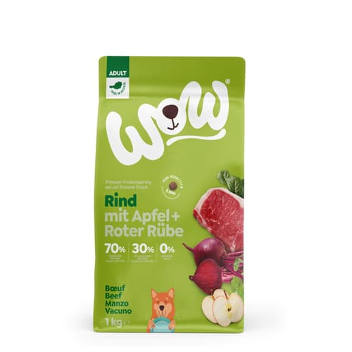 WOW DOG TROCKEN Minis ADULT Rind 1kg
