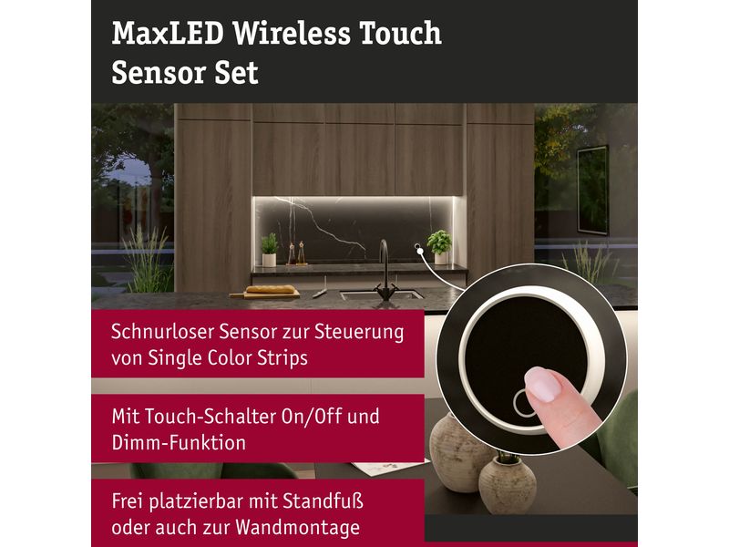 Paulmann MaxLED Wireless Touch Sensor Set Kabelloser Berührungssensorsatz