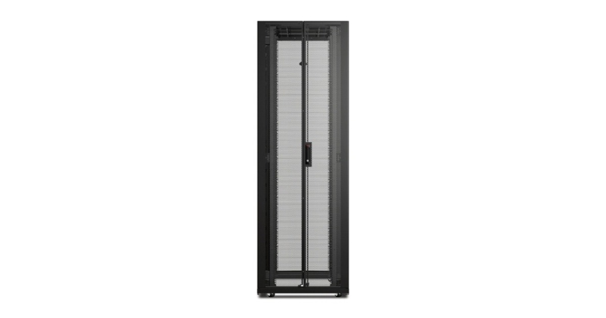 APCNetShelter SX 48U met zijpanelen, breed en diep server rack  (Zwart, 750 x 1200 x 2258mm, incl. verticale kabelmanagers)