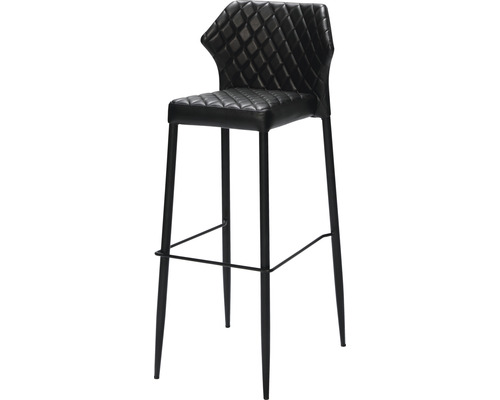 Veba Louis barkruk, 105 x 40 x 49 cm, staal, zwart