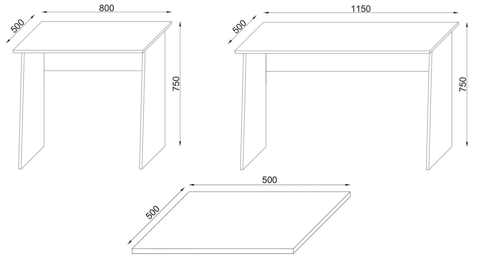 Eckschreibtisch MASOLA - weiß-Betonoptik - 135 cm