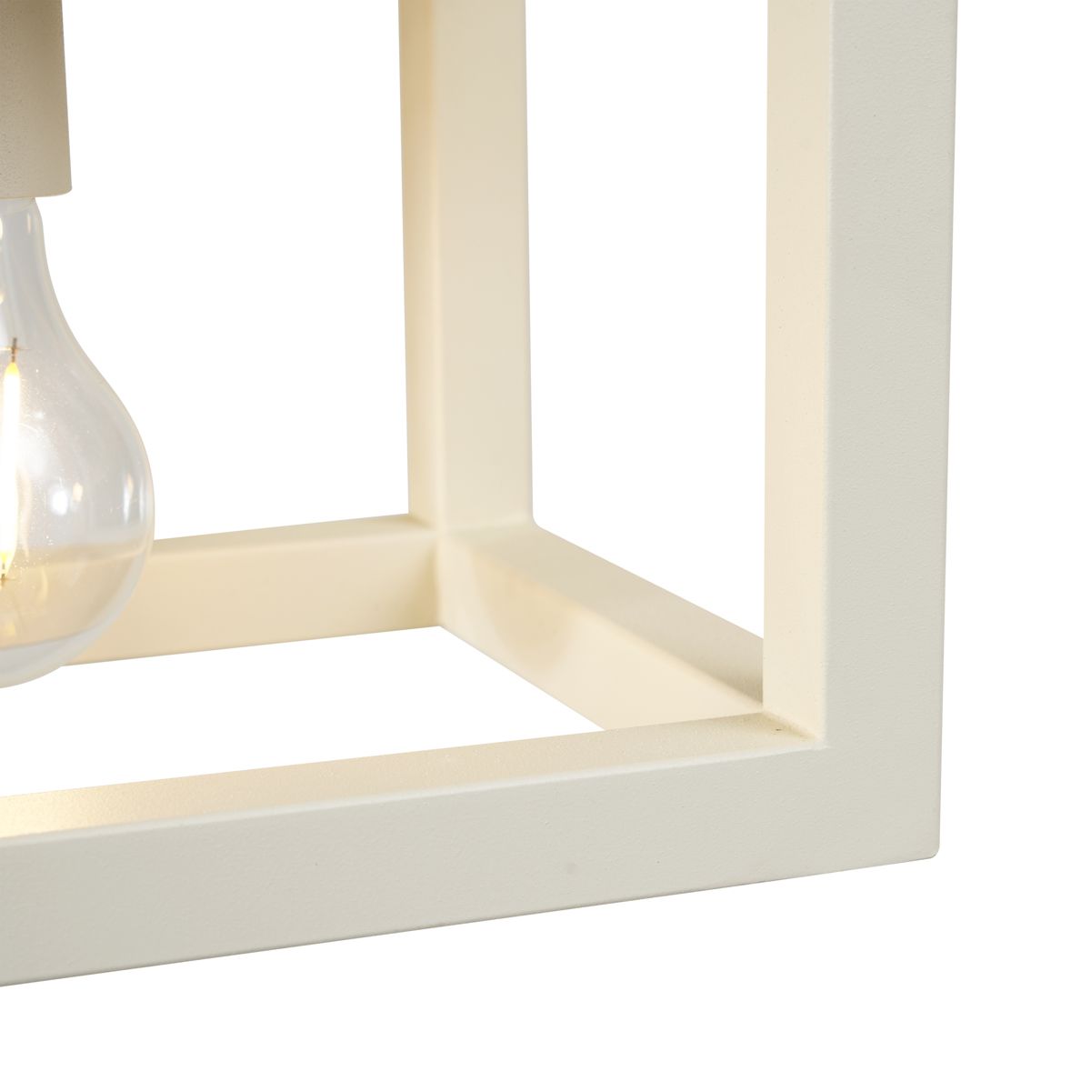 Industriële hanglamp beige 4-lichts - Cage Rack