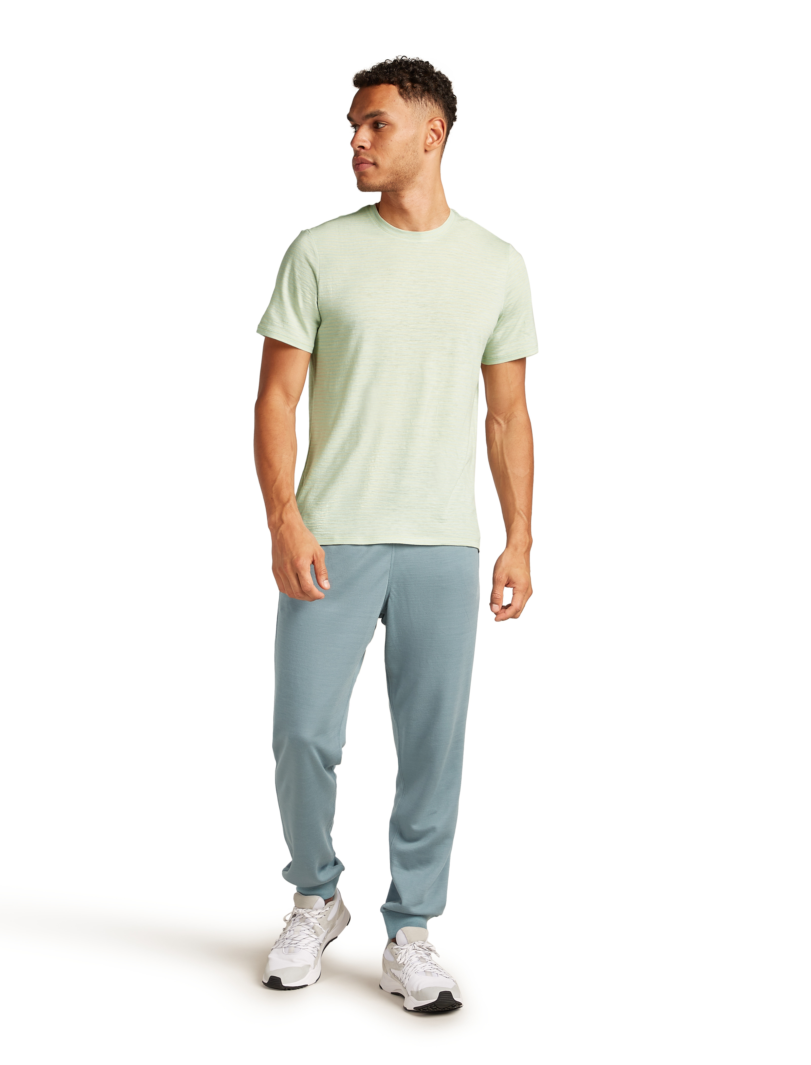 Men Merino Linen SS Tee Stripe