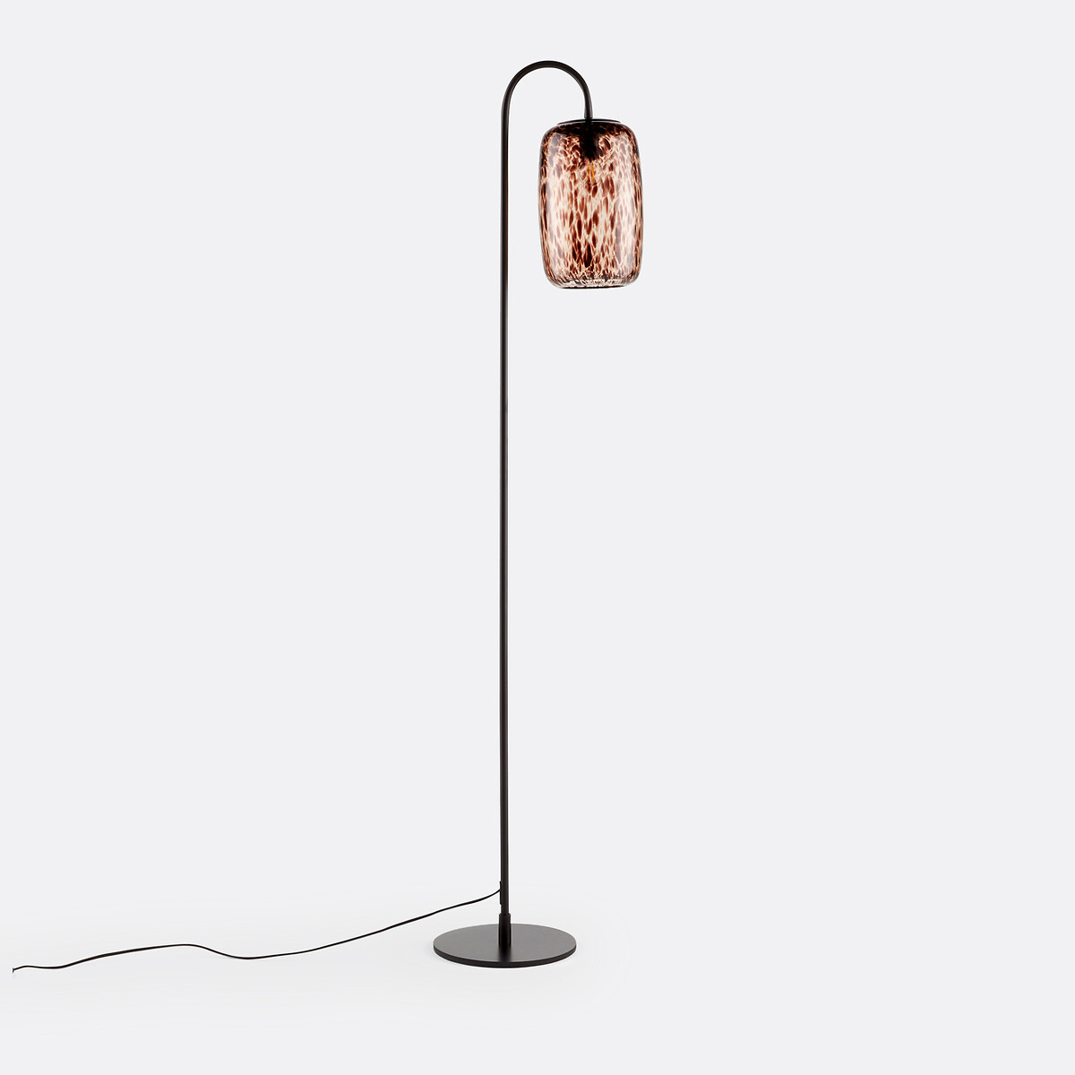 LA REDOUTE INTERIEURS<br>Luminária de chão em metal e vidro âmbar, Toleco