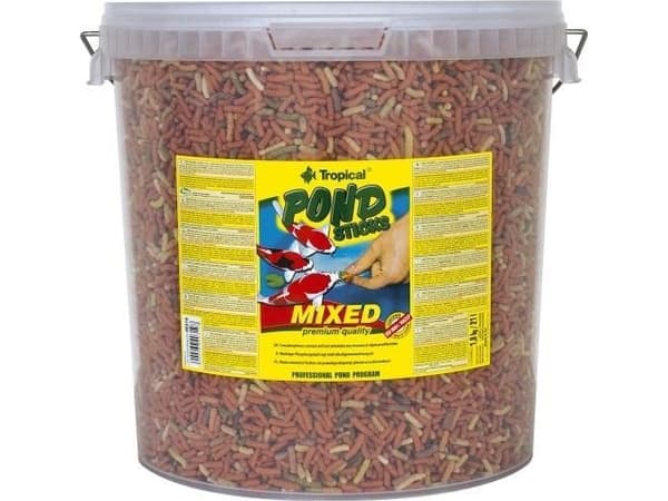 Tropical Pond Sticks Mixed, Damfisk, Tørr fiskemat, Stang, Vitamin A, Vitamin C, Vitamin D3, Vitamin E, 23%, 3%