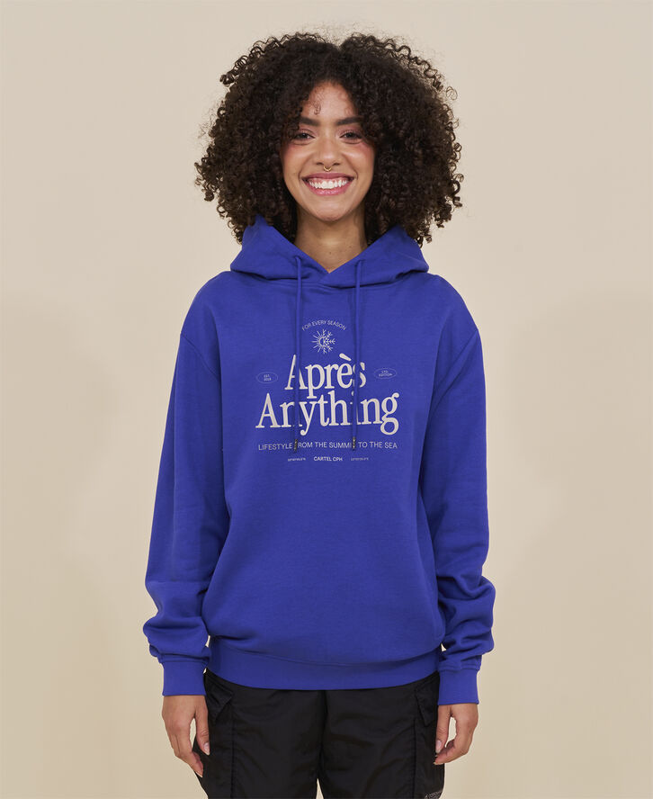 Cartel Copenhagen Aprés Anything Statement Hoodie - Cartel Blue Blå