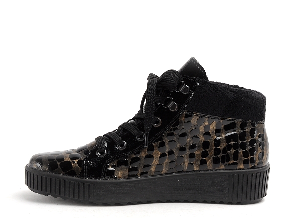 Rieker boots bottine plates femme m6441 bronze