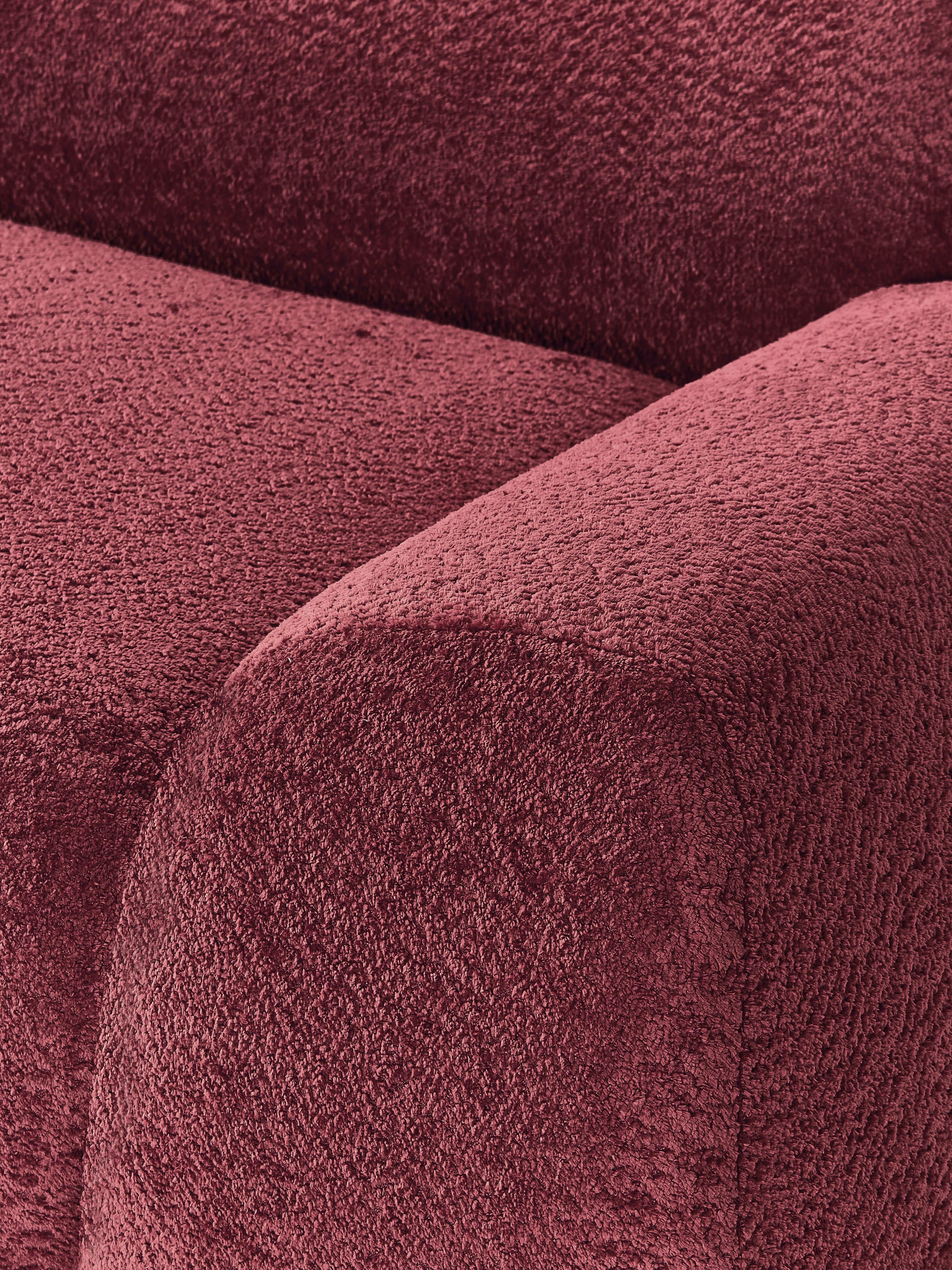 Modulaire bank Wolke (3-zits) van teddy-bouclé