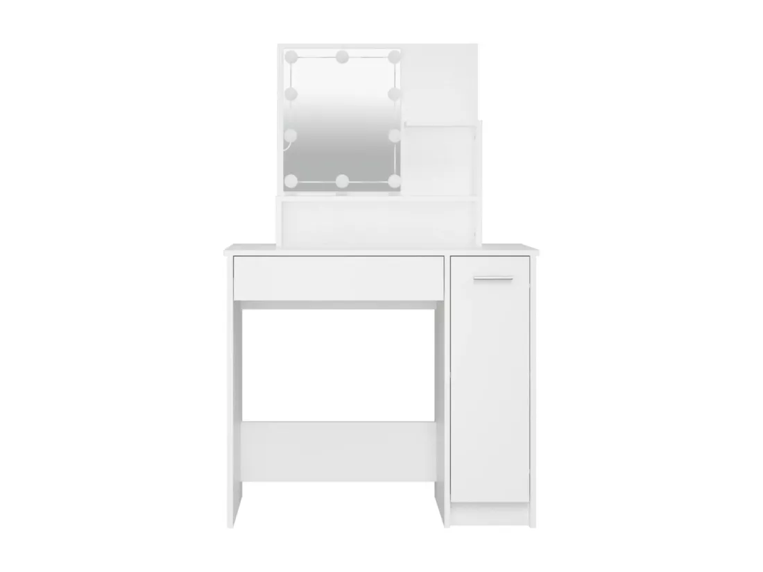 Coiffeuse avec LED blanc 86,5x35x136 cm
