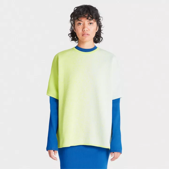 T-shirt en tricot surjet simple Future73 Timberland x Suzanne Oude Hengel pour femme en vert