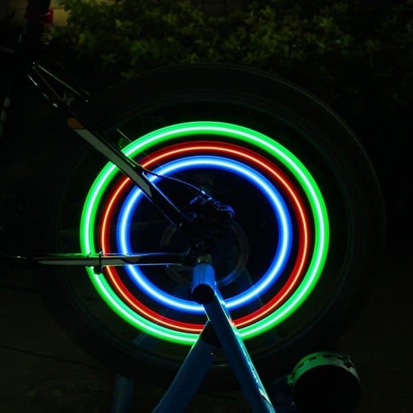 LED cykelhjullys 2-pak Grøn