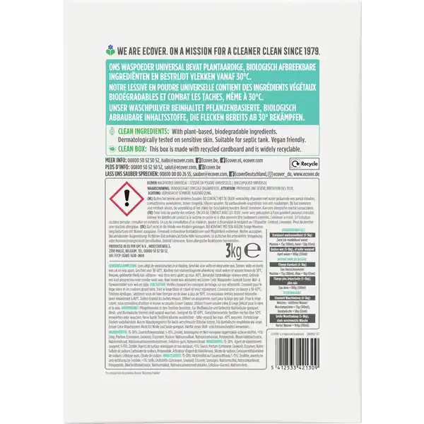 Universalwaschmittel Pulver Lavendel & Eukalyptus 40 WL