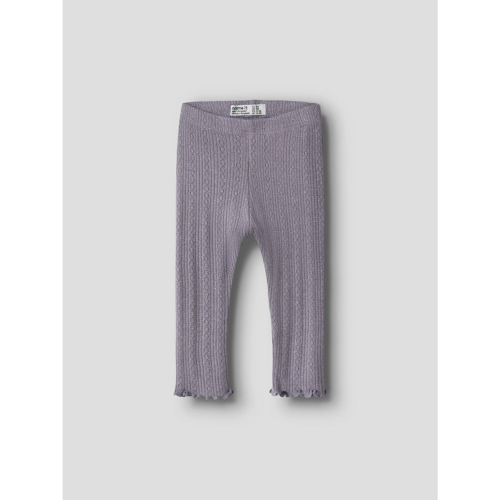 Køb Name It Lavender Gray Melange Nbfblitta Leggings