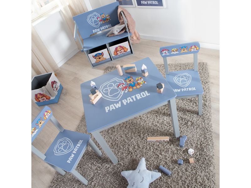 roba Kindersitzgruppe Paw Patrol Blau Set mit Kinderstuhl und Tisch