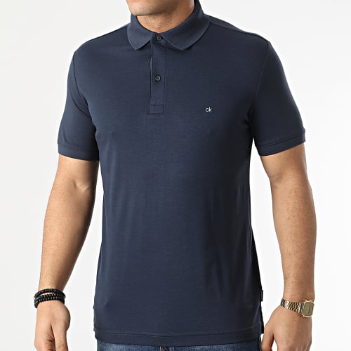 Polo Manches Courtes Liquid Touch Slim 7090 Bleu Marine