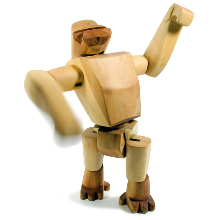 Areaware - Wooden Creatures - Hanno der Gorilla, gross