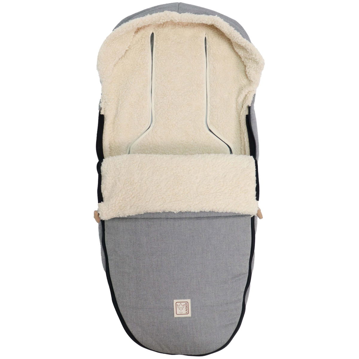 KaiserKaiser   Naturell Organic Cotton Bio Fusssack black/nature