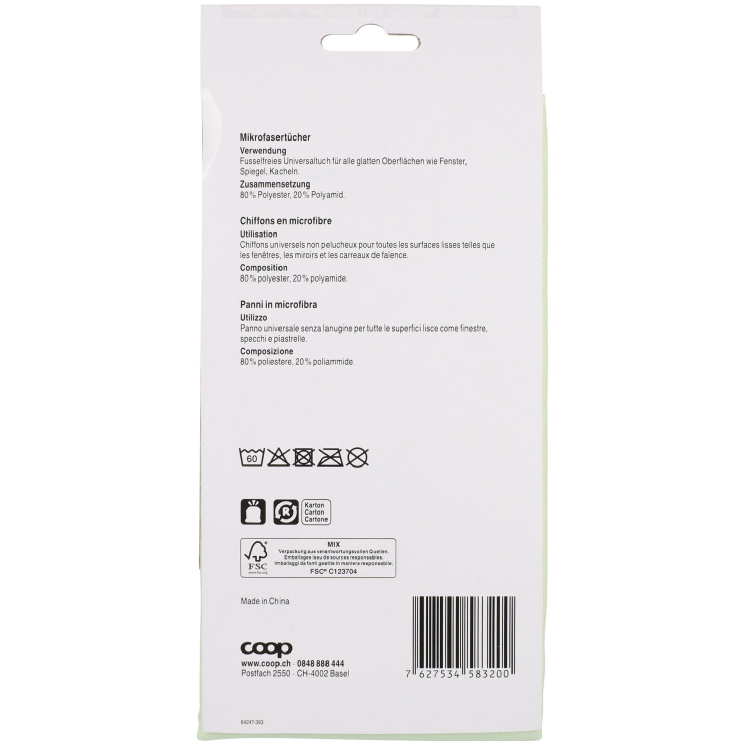 Prix Garantie Mikrofasertuch shiny 2 Stück