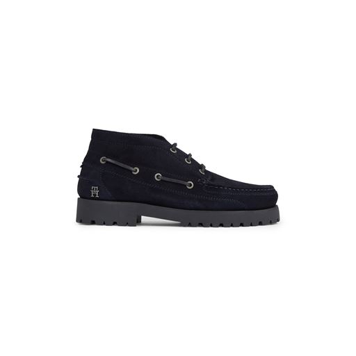 Tommy Hilfiger Boat Boot Classic Suede Sko, Desert Sky, 45