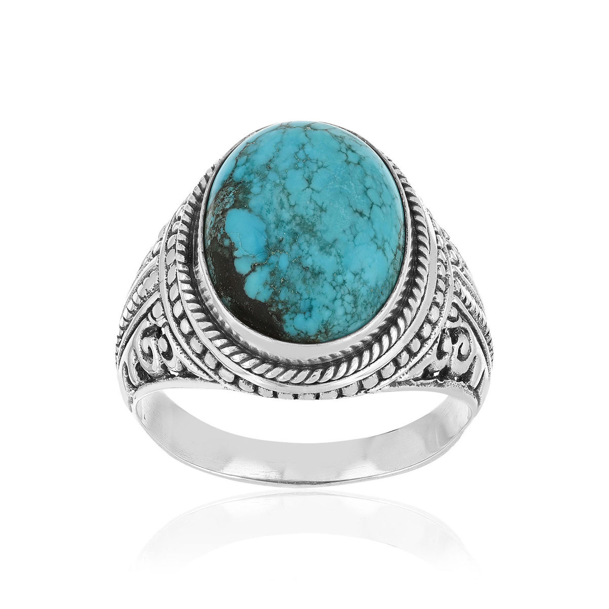 Bague argent 925 turquoises